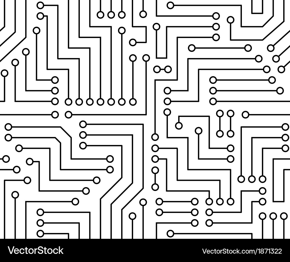 Printed Circuit Board Pattern vector image