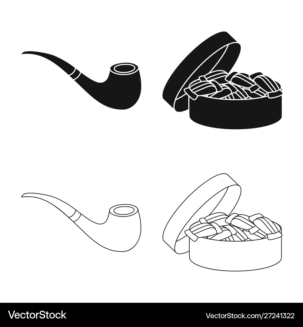 Refuse and stop symbol set vector image