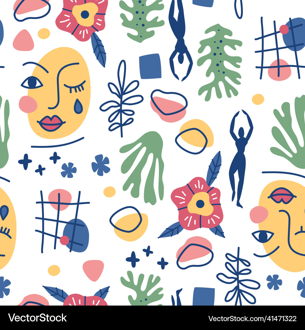 Seamless pattern with abstract geometric shapes Seamless pattern with abstract geometric shapes vector image