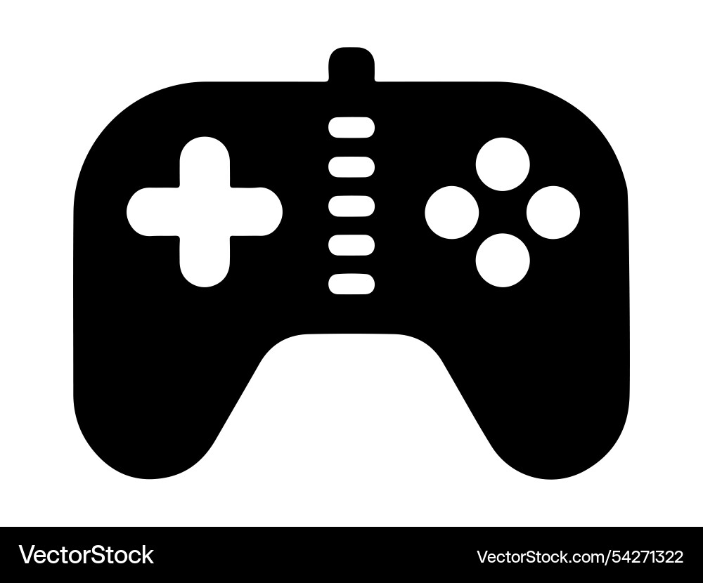 Wireless game controller on a white background Vector Image
