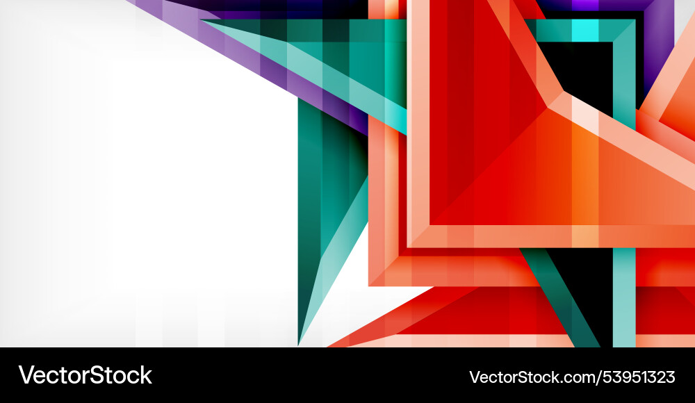 Abstract background color triangles and arrows Abstract background color triangles and arrows Vector Image