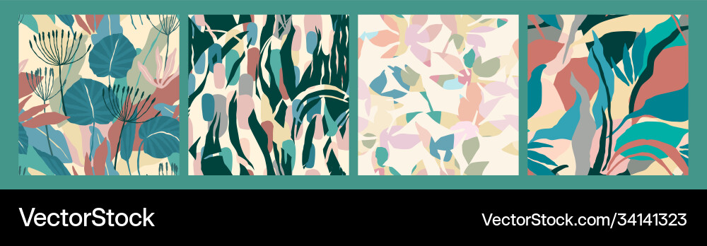 Abstract collection seamless patterns Abstract collection seamless patterns vector image