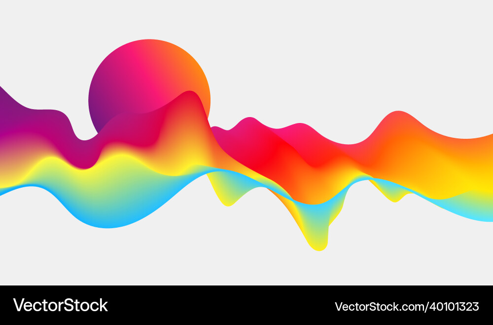 Abstract colorful flowing wave lines Abstract colorful flowing wave lines vector image