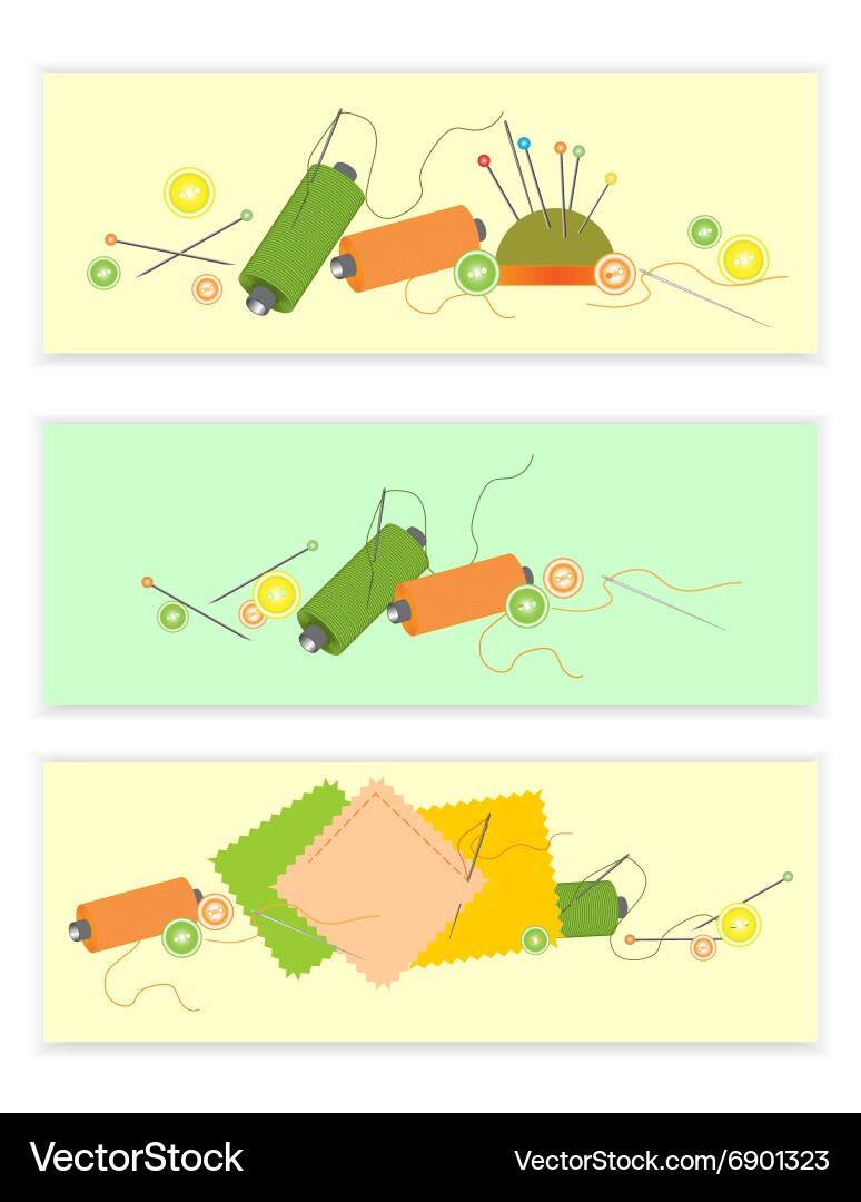 Accessories for sewing Royalty Free Vector Image