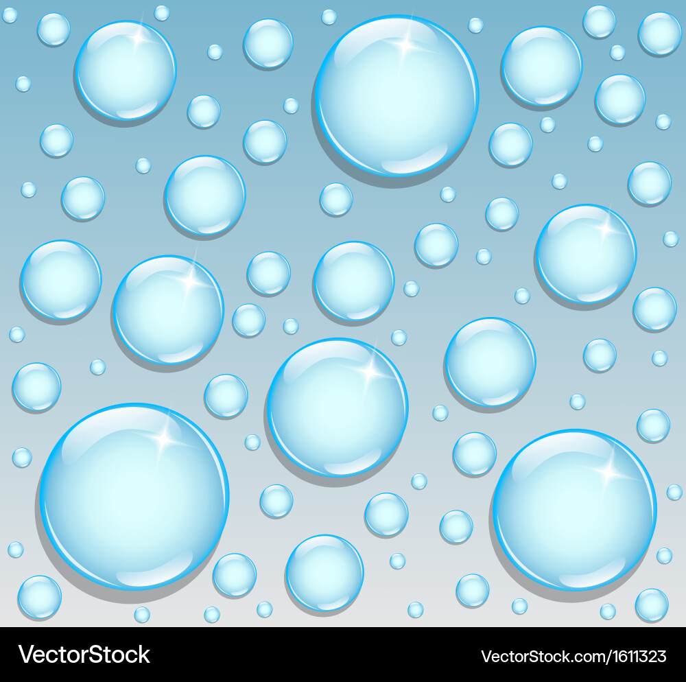 Background with round drops vector image