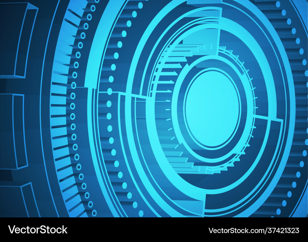 Circuit technology background with hi-tech digital Vector Image
