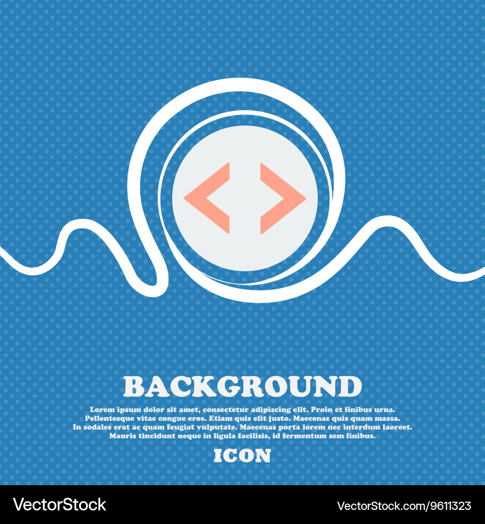 Code sign icon programmer symbol blue and white vector image