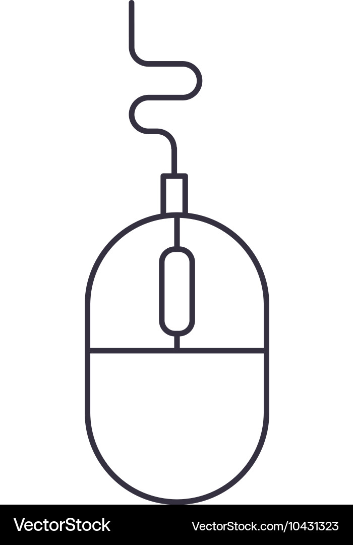 Computer Mouse Icon - Isolated Vector Image