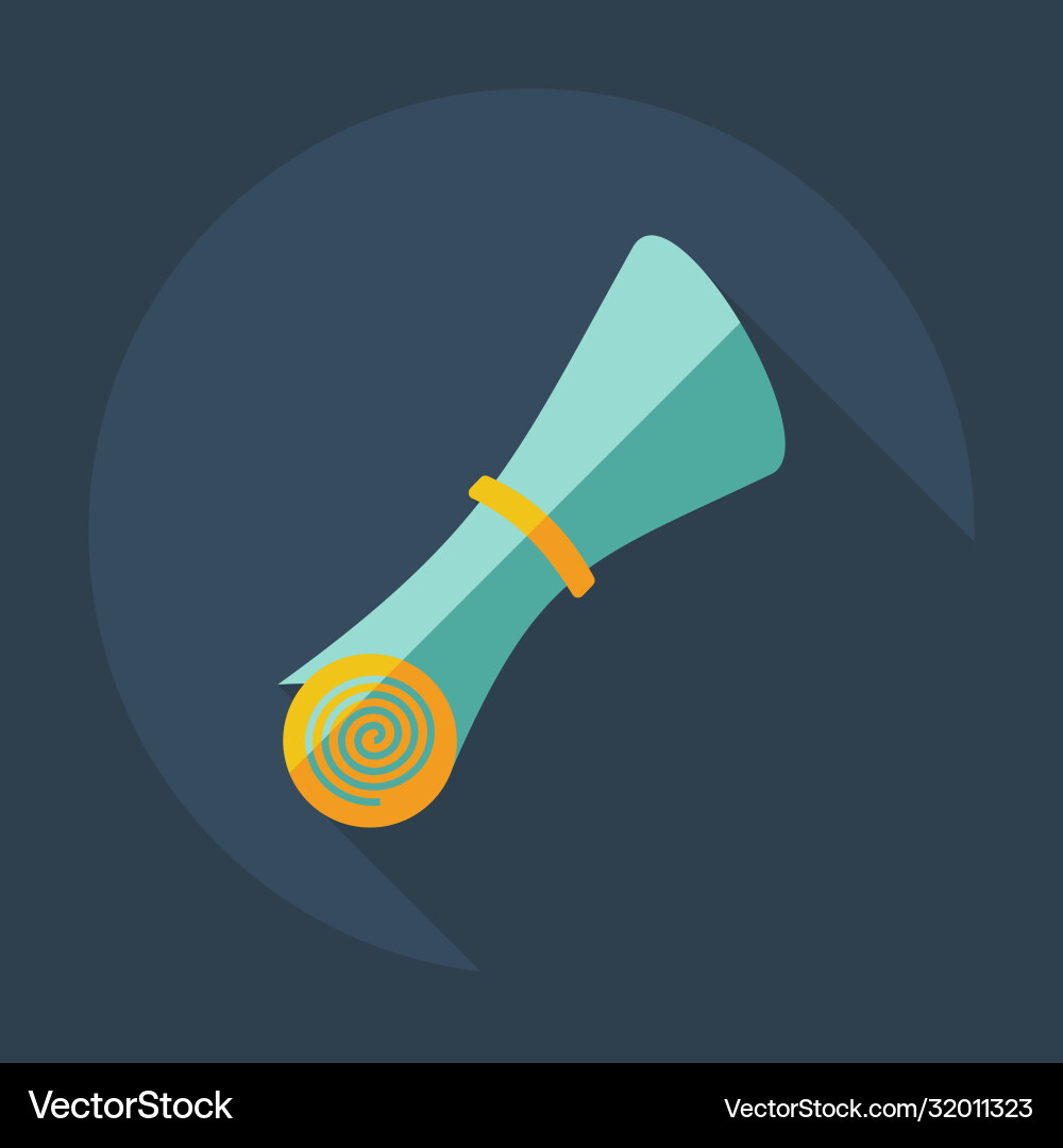 Flat modern design with shadow icons folder decree Vector Image