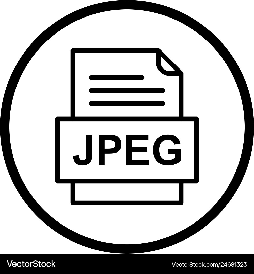 Jpeg file document icon Vector Image
