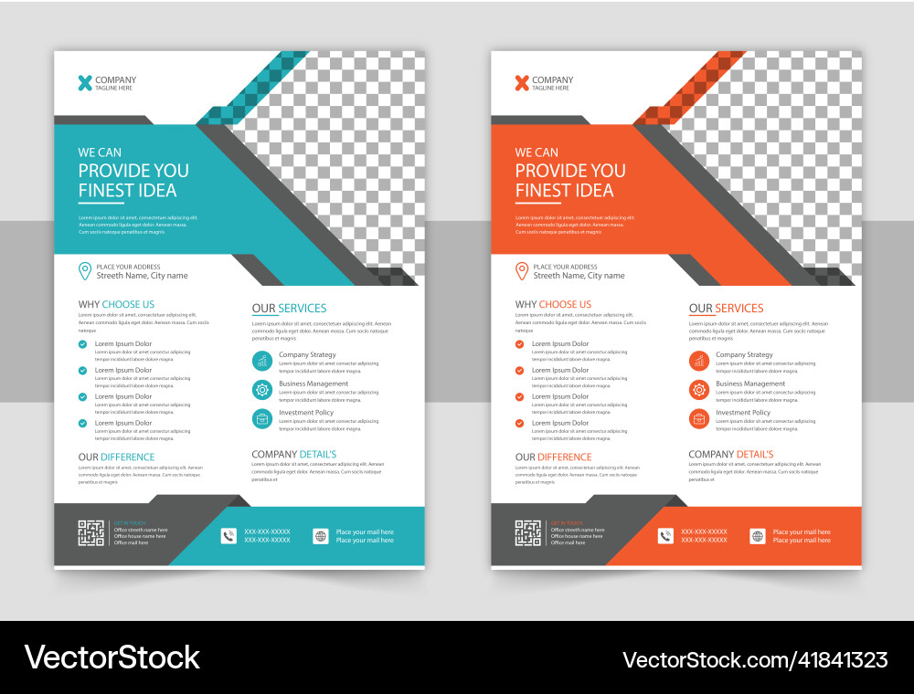 Kreative Corporate Business Flyer Vorlage Kreative Corporate Business Flyer Vorlage vektorbild