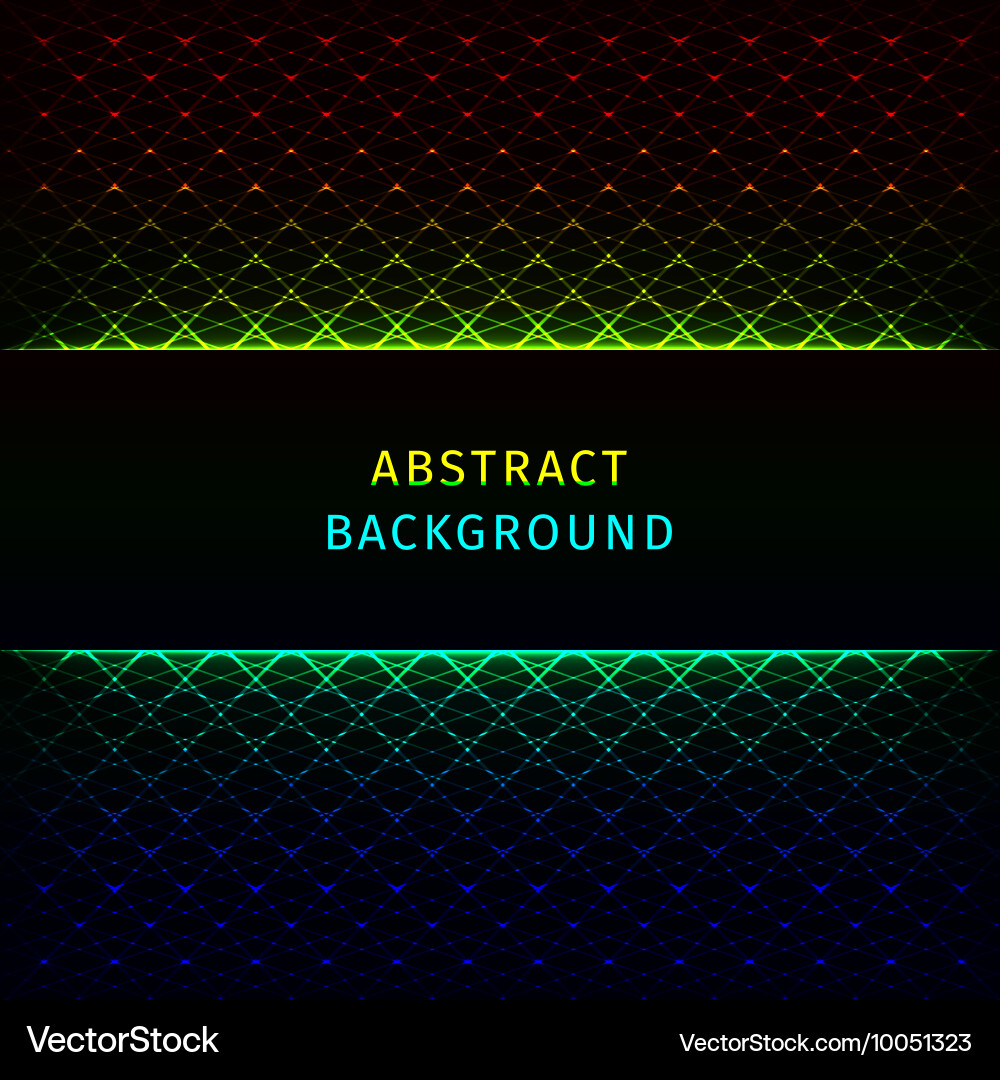Lights abstract shape on dark background Vector Image