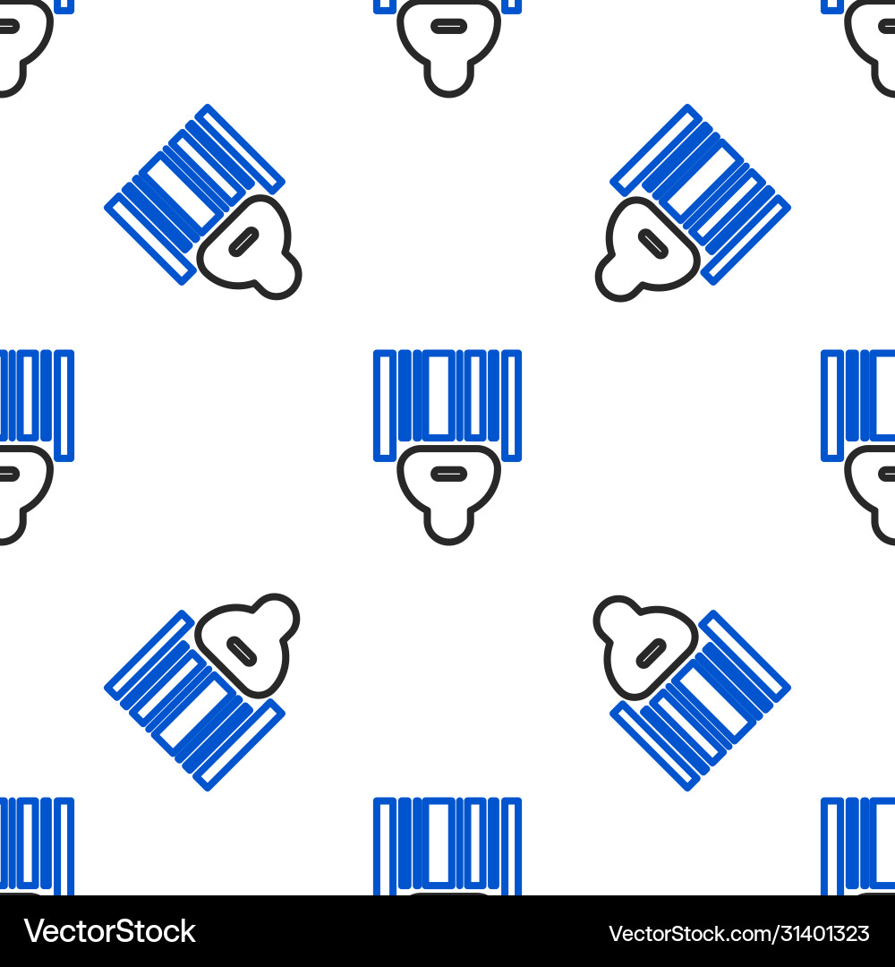 Line scanner scanning bar code icon isolated Line scanner scanning bar code icon isolated vector image