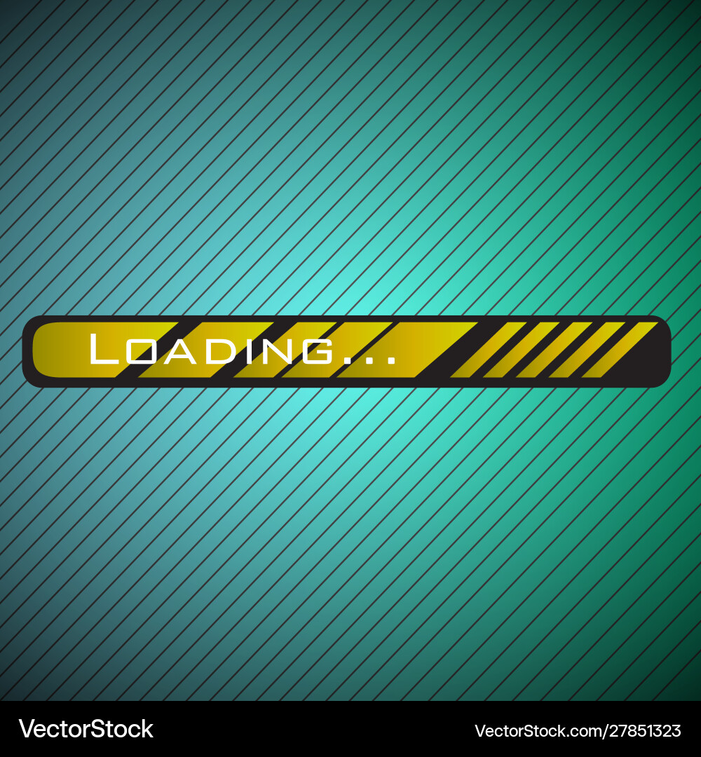 Loading bar over a textured background Vector Image
