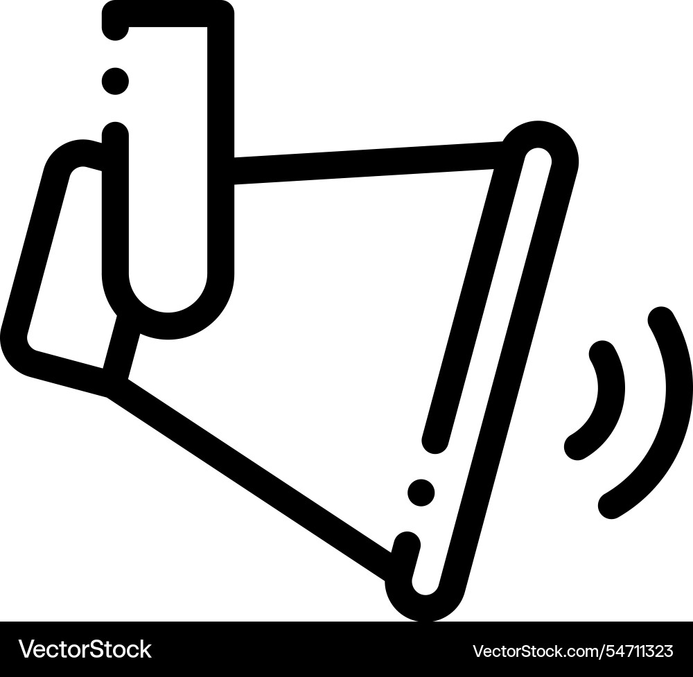 Loudspeaker icon thin linear style design Loudspeaker icon thin linear style design vector image
