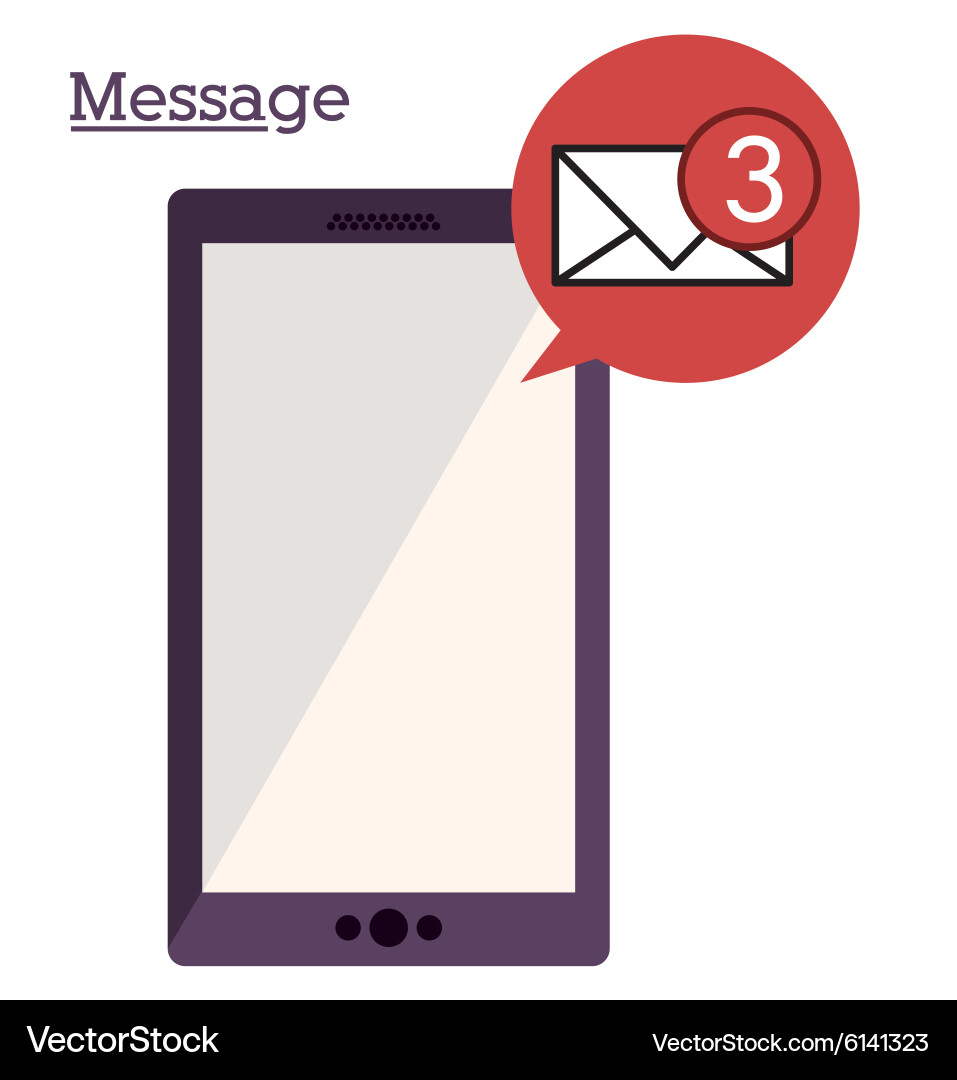 Message design vector image