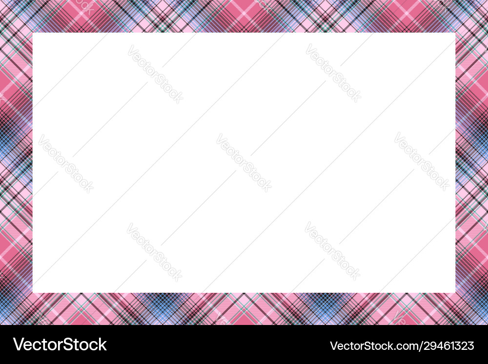 Rectangle borders and frames border pattern vector image