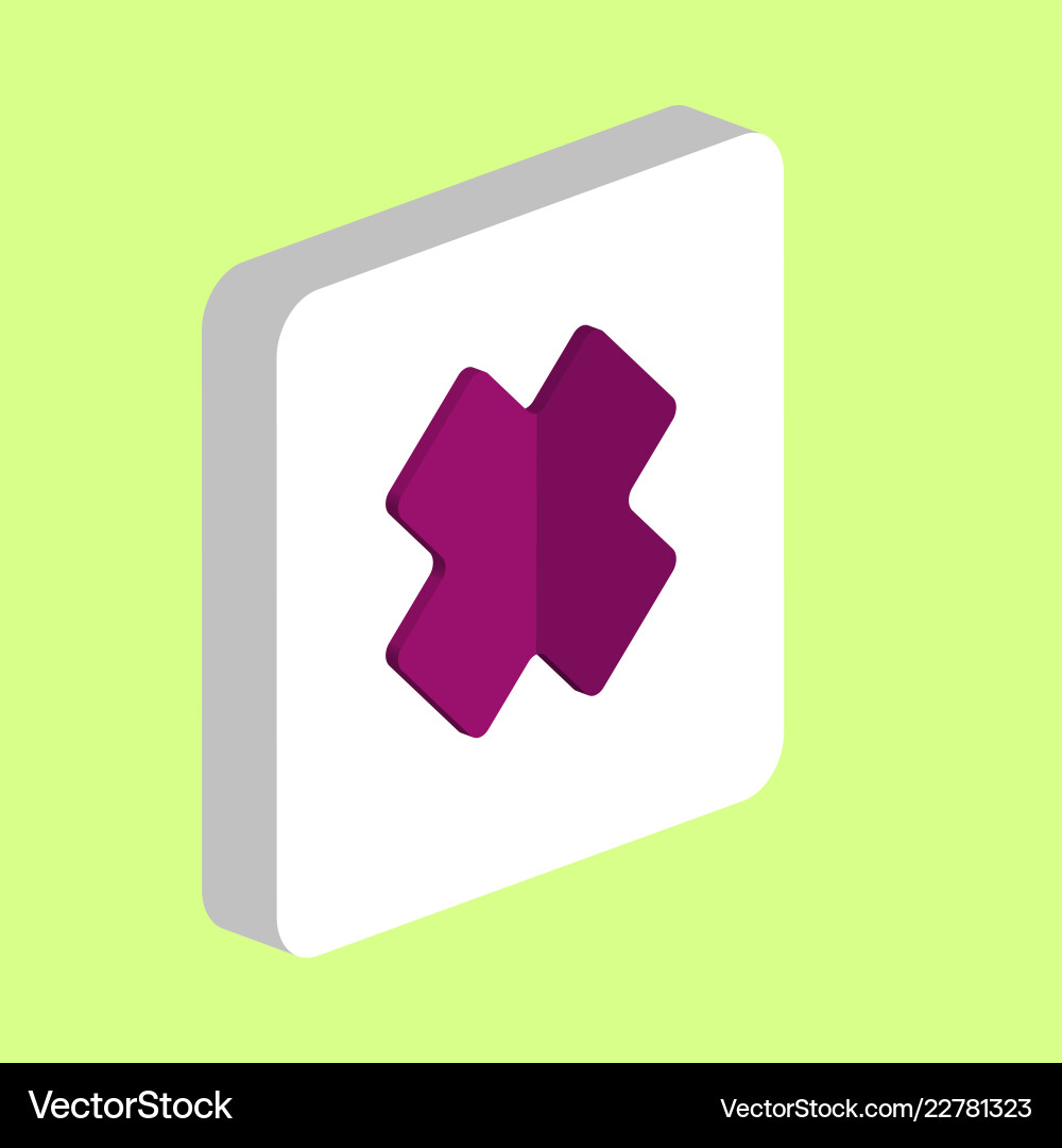 Rejected computer symbol Rejected computer symbol vector image