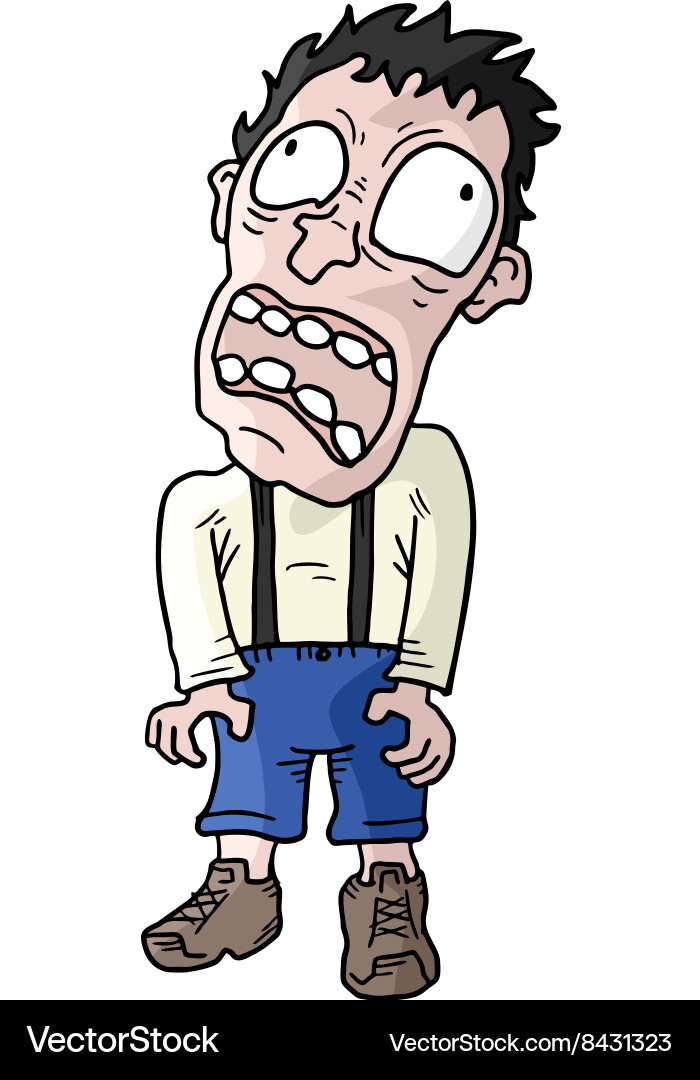 Surprised expression Vector Image