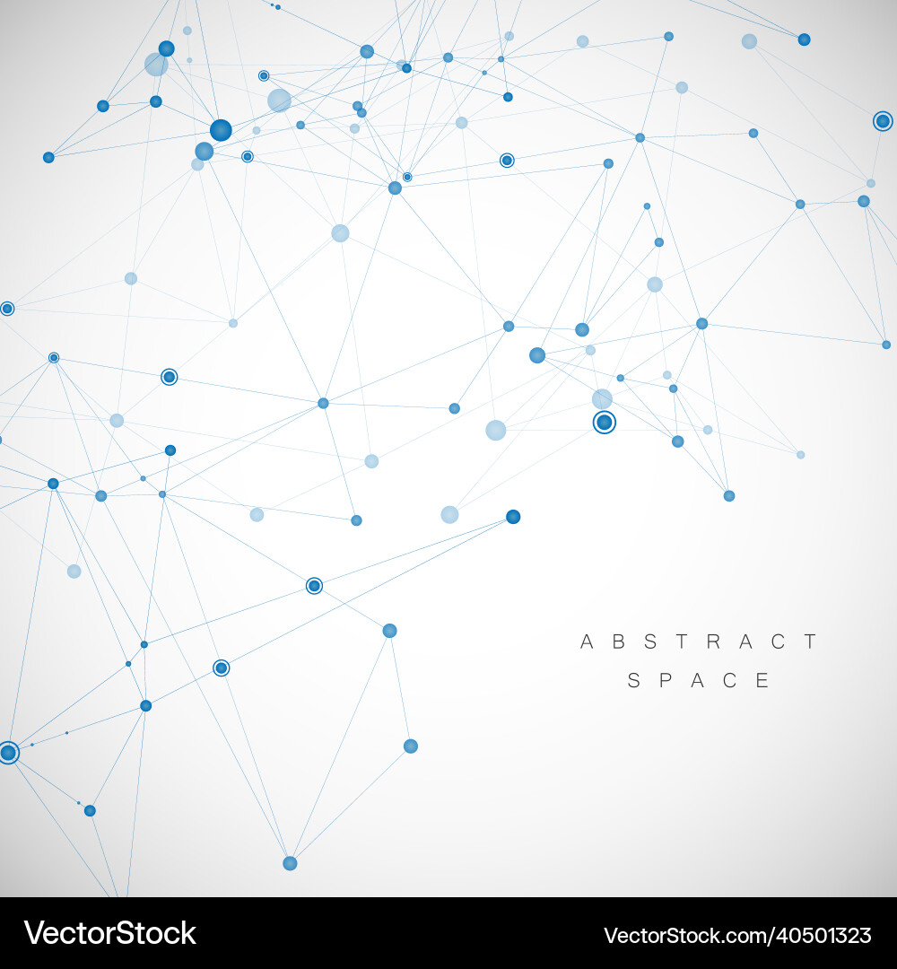 Technology network connect with points and lines Technology network connect with points and lines vector image