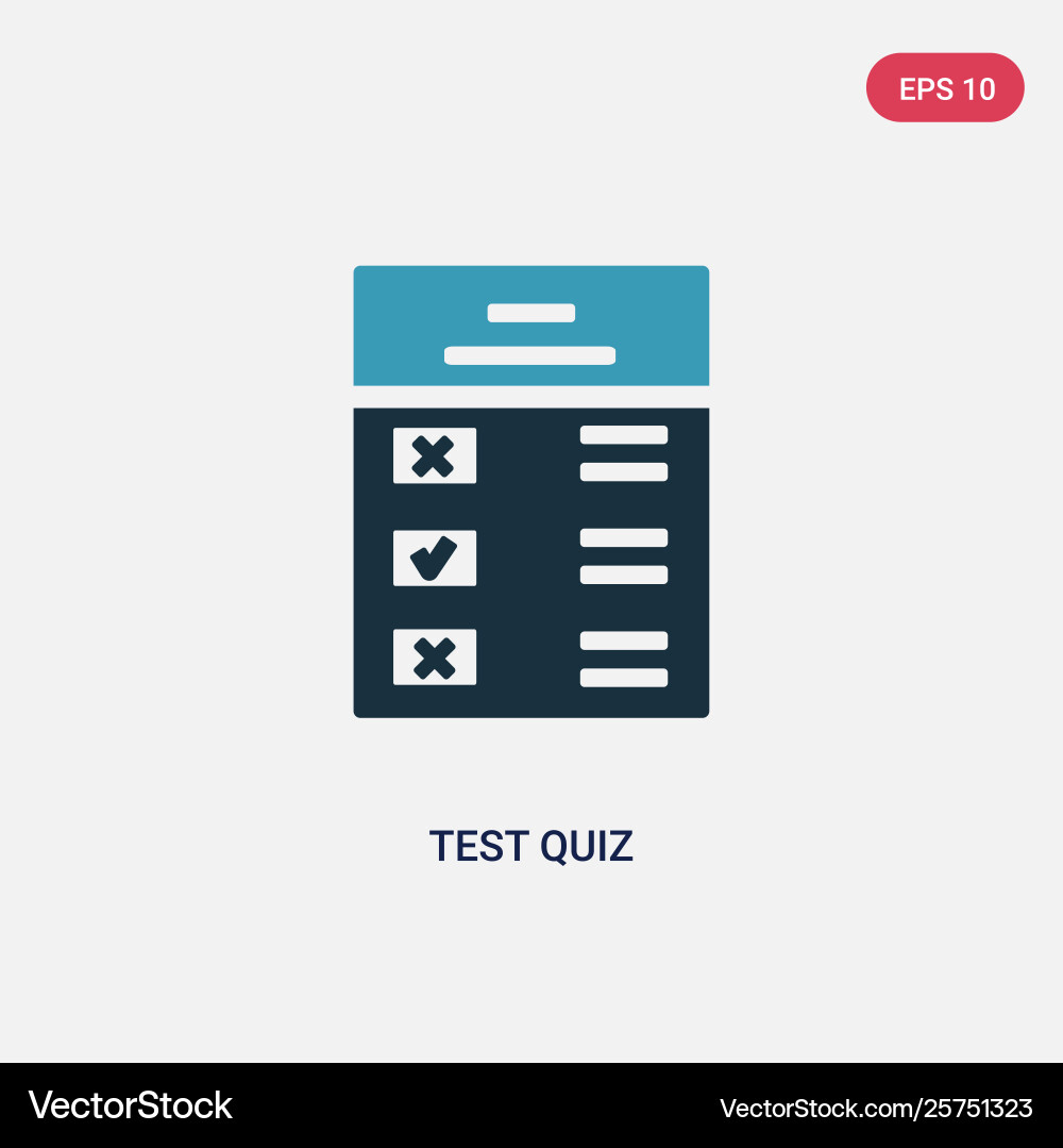 Zwei Farbtest-Quiz-Symbol von der Benutzeroberfläche Zwei Farbtest-Quiz-Symbol von der Benutzeroberfläche vektorbild