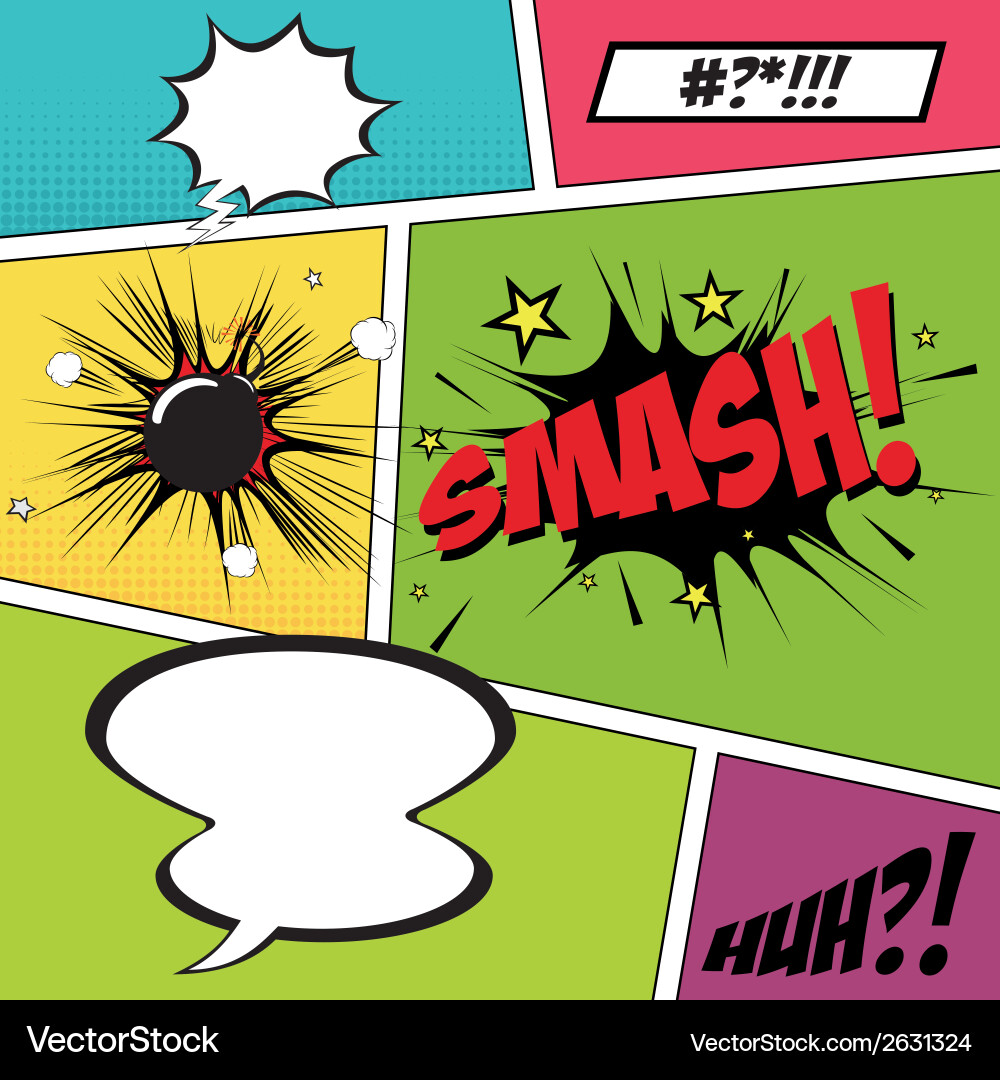 Abstract pop art objects on a special background vector image