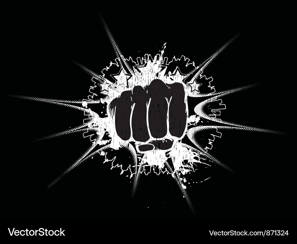 Abstract Punch Splash vector image