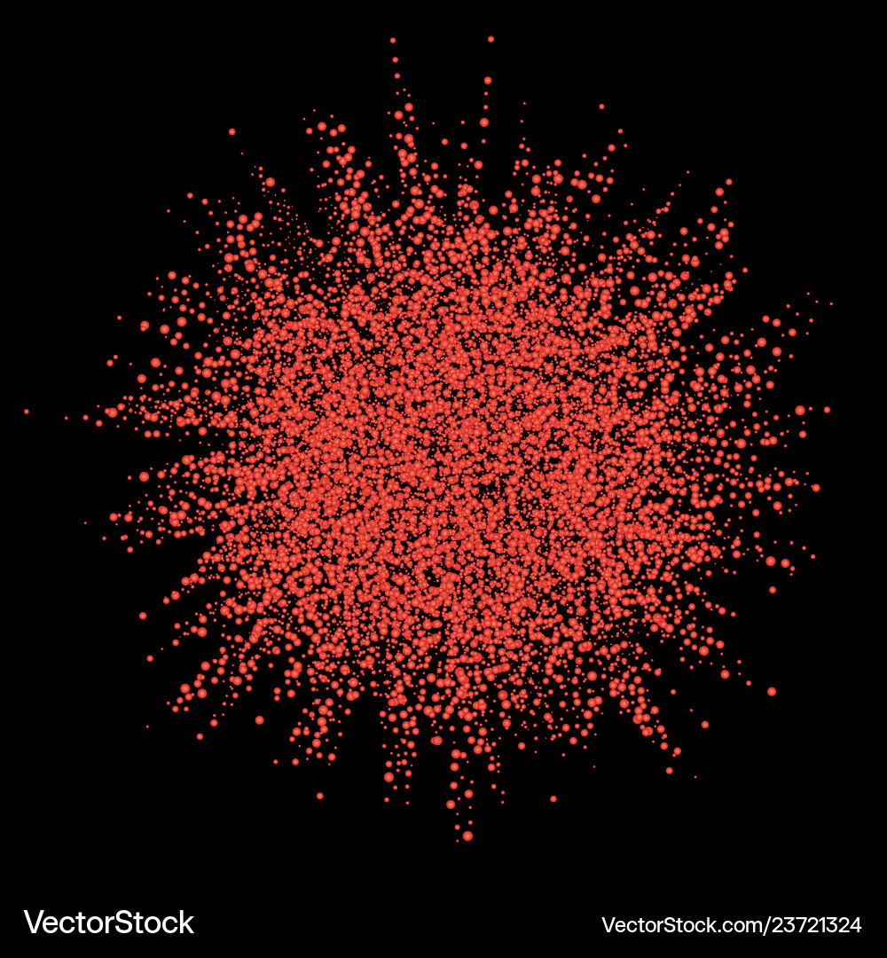 Abstract red explosion on dark background color Abstract red explosion on dark background color vector image