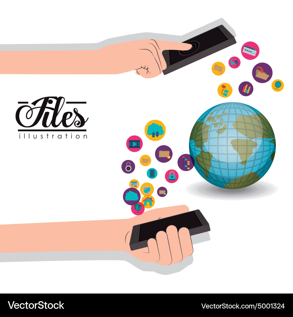 Files design vector image