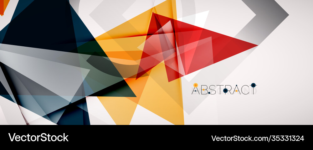 Geometric abstract background color triangle Geometric abstract background color triangle vector image