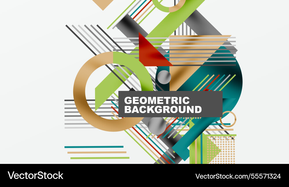 Geometric background showcasing sharp lines Vector Image