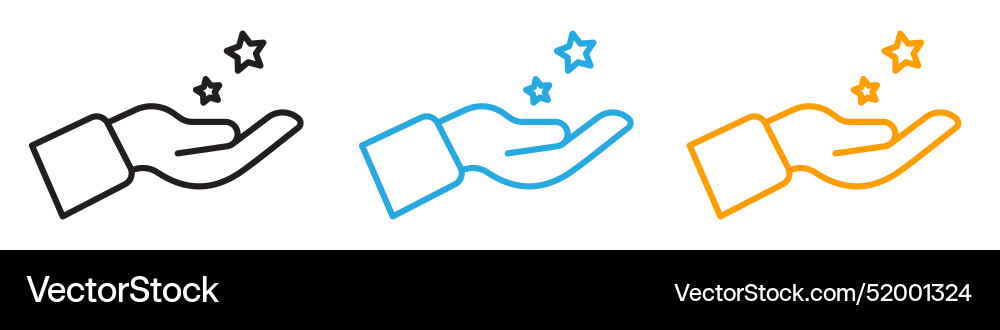 Loyalty program icon line art Vector Image