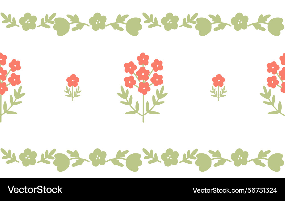 Seamless border patterns Seamless border patterns vector image
