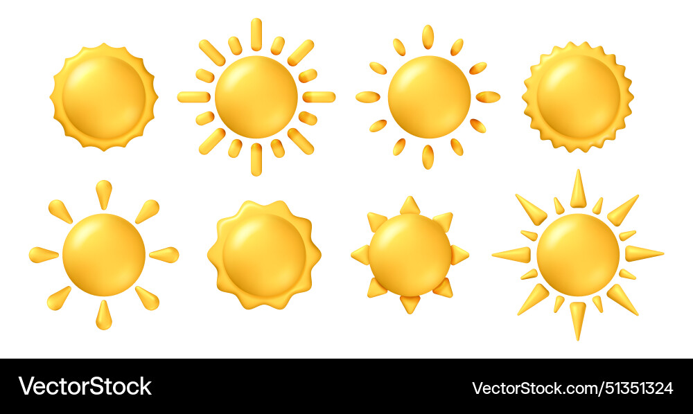 Sun with rays and sunshine widget ui Sun with rays and sunshine widget ui vector image