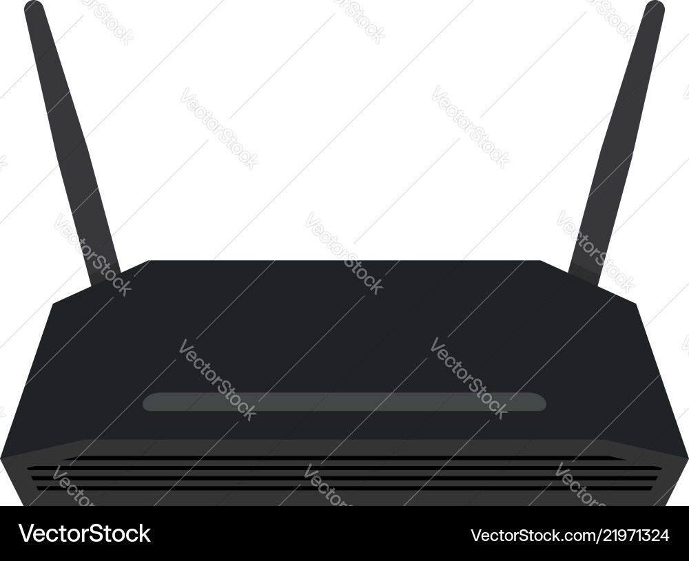 Wireless router vector image
