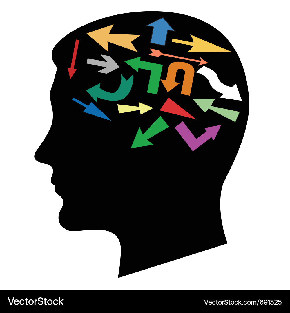 Colorful Pointer Head Vector Image