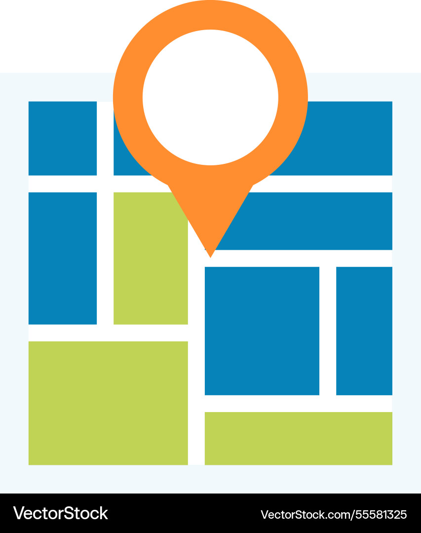 Geolocation flat web icon concept Geolocation flat web icon concept vector image