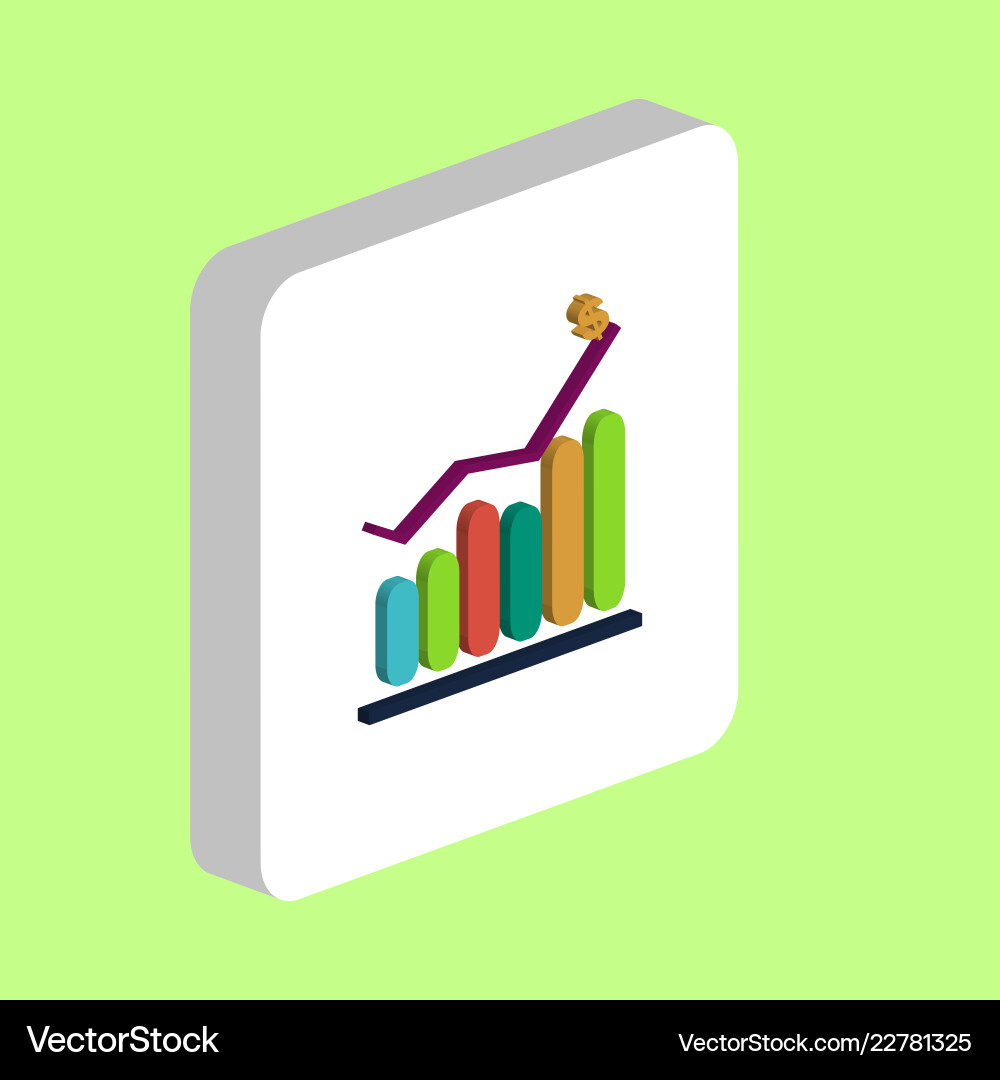 Graph computer symbol Graph computer symbol Vector Image