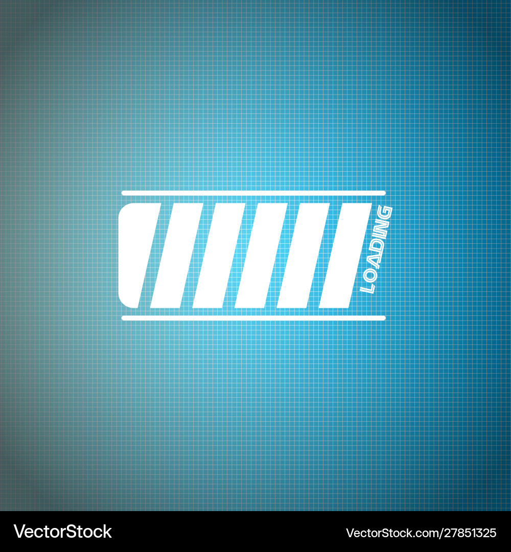 Loading bar over a textured background Vector Image