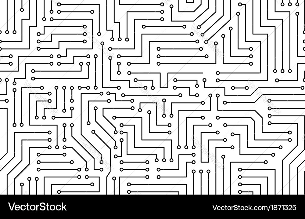 Printed Circuit Board Pattern vector image