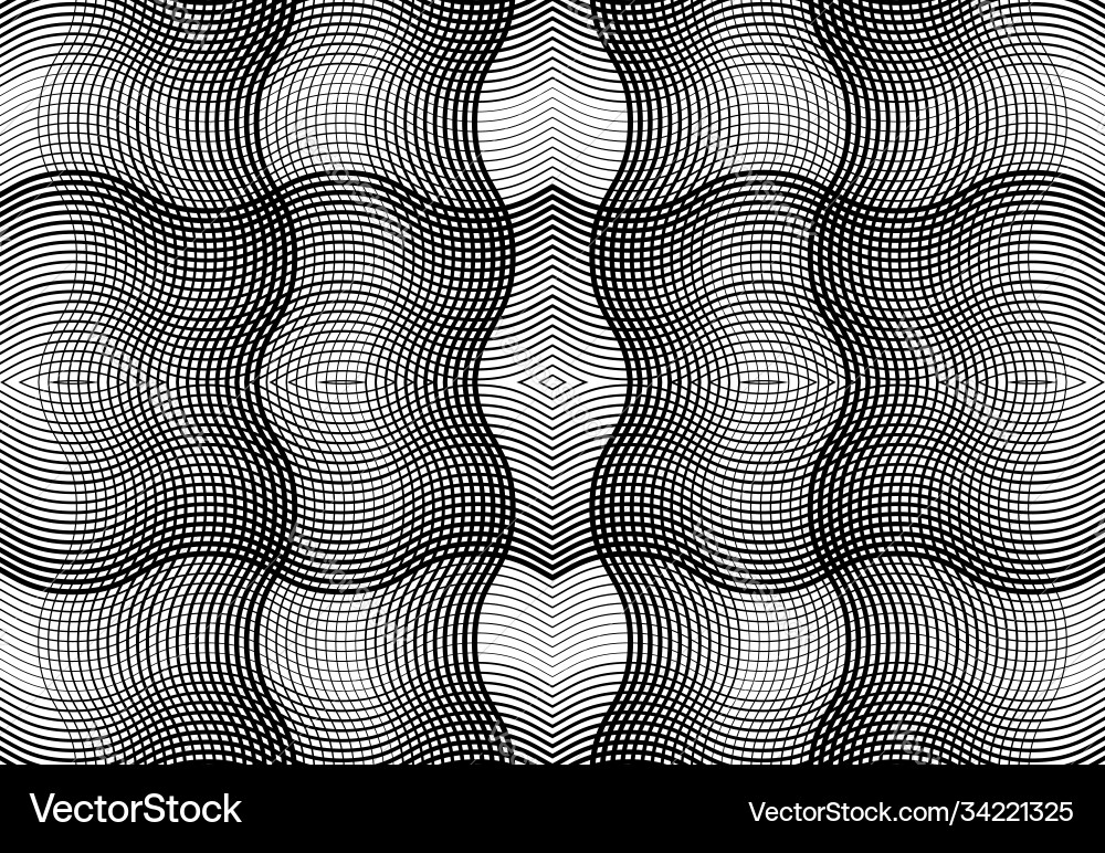 Repeatable and tileable grid mesh zig-zag vector image