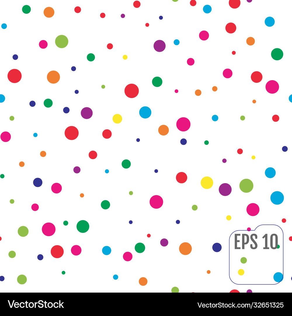 Seamless pattern with colorful polka dots Seamless pattern with colorful polka dots vector image