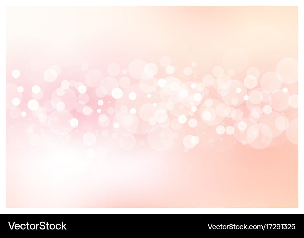Soft Pink Bokeh Background Vector Image