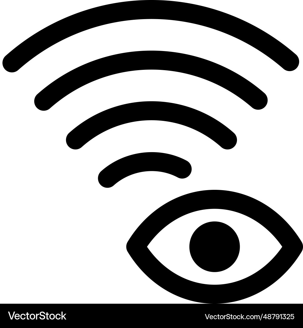 Streaming live video via wireless connection vector image