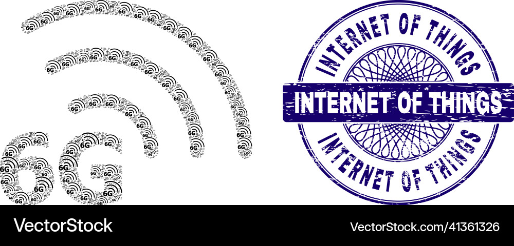 6g internet recursion composition 6g internet recursion composition vector image