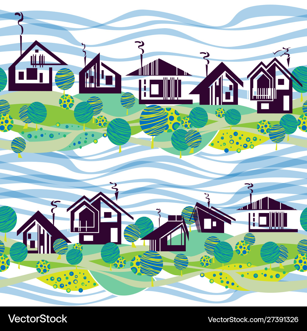 Architecture pattern summer Vector Image
