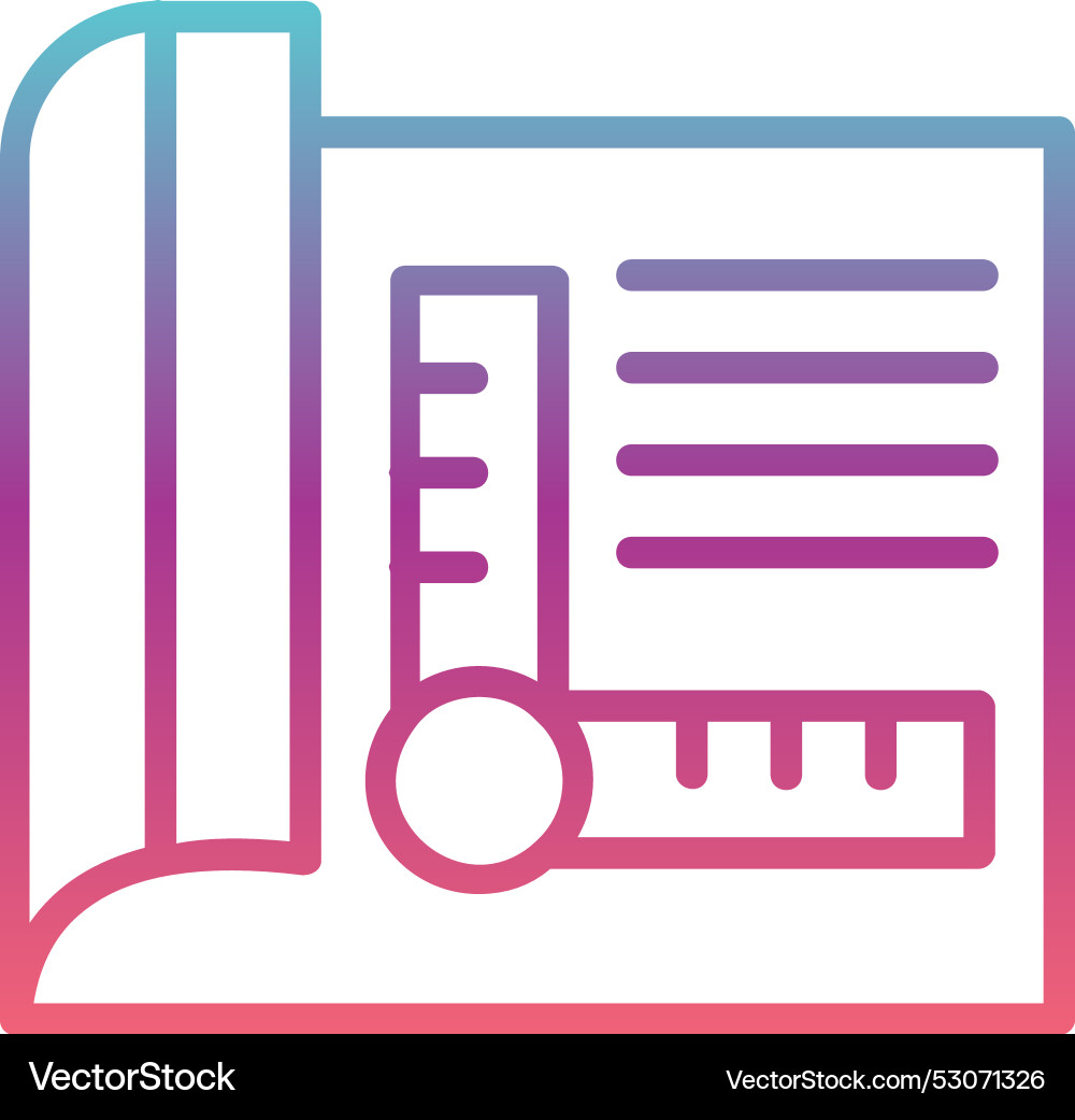 Blueprint line gradient design Vector Image