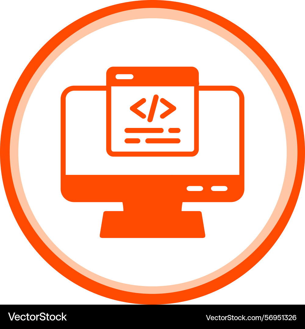 Coding icon vector image