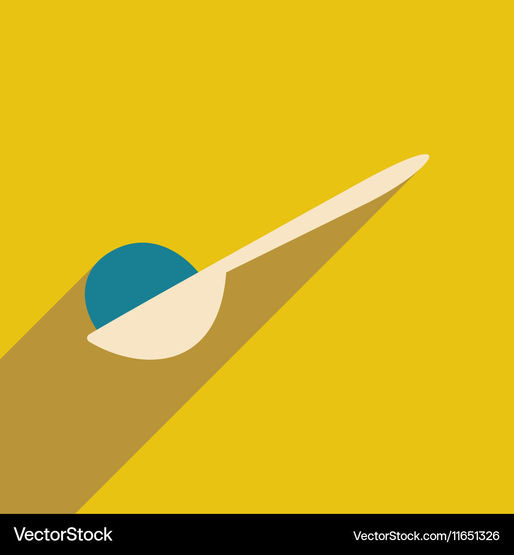 Flat with shadow icon and mobile application ice Vector Image