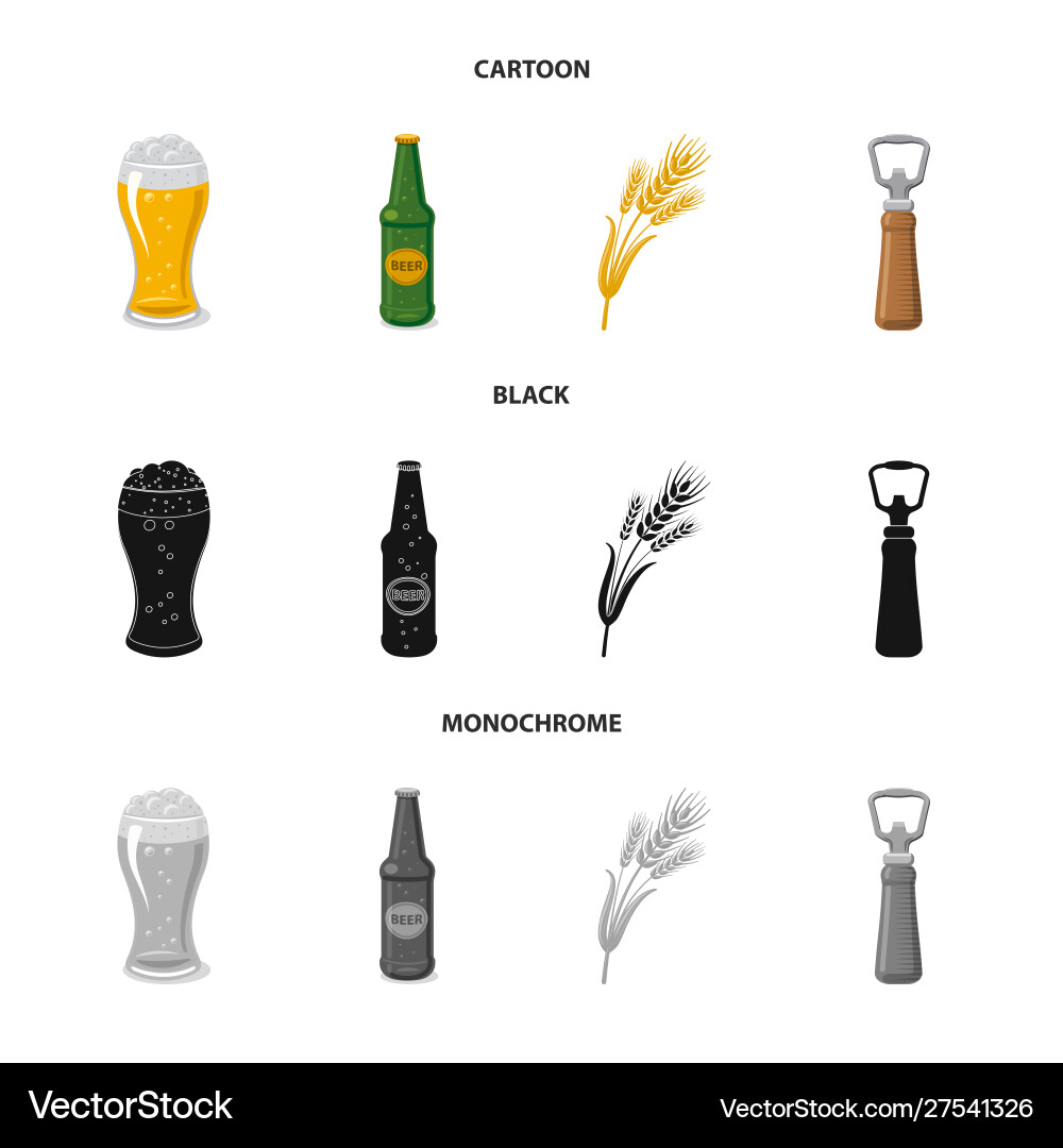 Isolated object pub and bar symbol set Isolated object pub and bar symbol set vector image